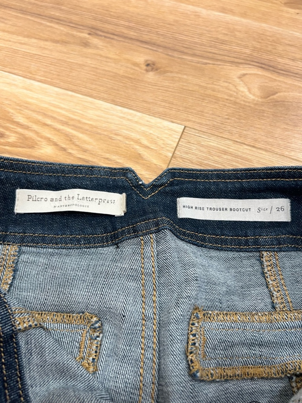 Anthropologie Pilcro & the Letterpress Sz 26 High Rise Trouser Bootcut Jeans - Picture 10 of 14